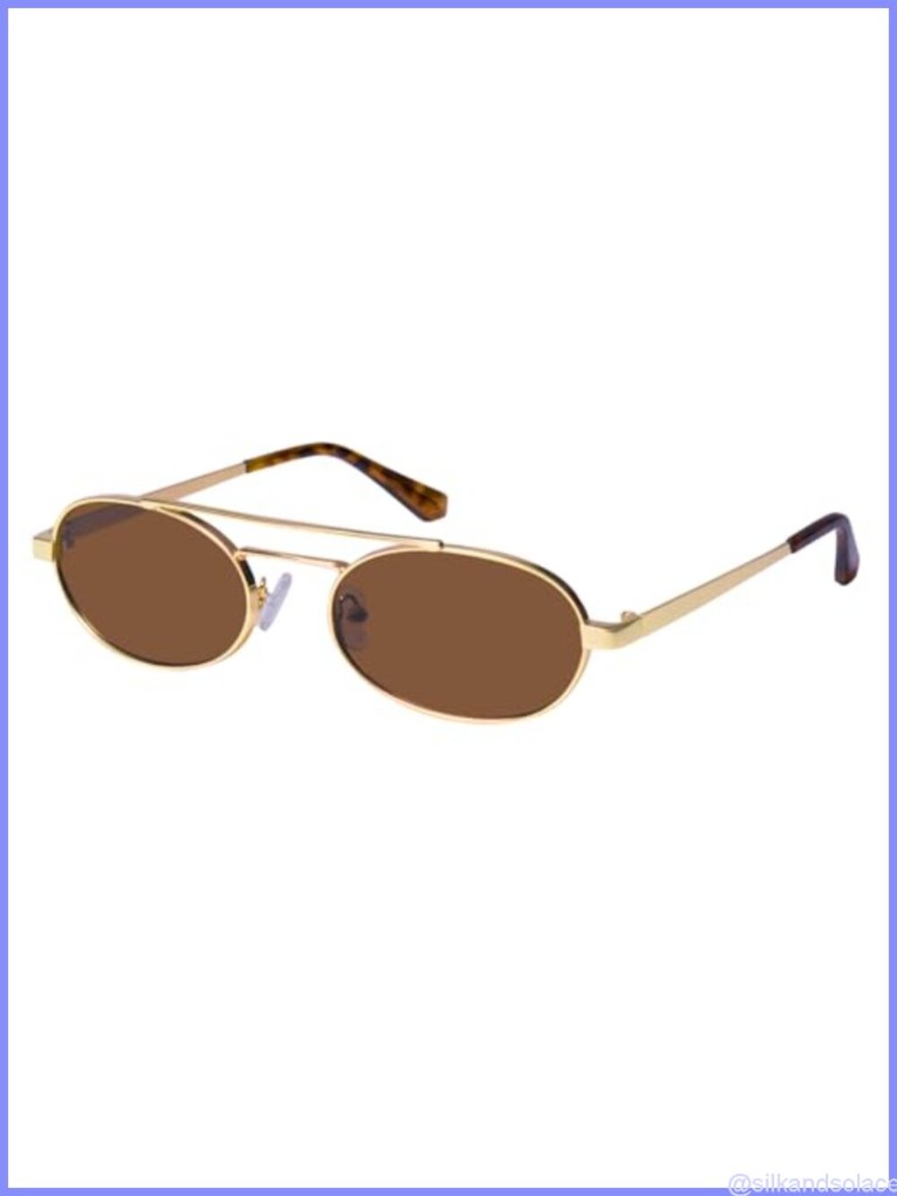 Retro Oval Sunglasses Women UV400 Full Frame Metal 90s Style